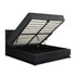 Oikiture Bed Frame with Mattress Queen Size LED Gas Lift Black LAYZ