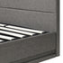 Oikiture Bed Frame with Mattress Queen Size LED Gas Lift Grey LAYZ