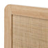 Wooden Bed Frame Double Size Rattan Headboard