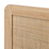 Wooden Bed Frame Queen Size Rattan Headboard