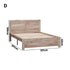 Wooden Bed Frame Double Size Contemporary Light Oak