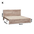 Wooden Bed Frame King Size Contemporary Light Oak