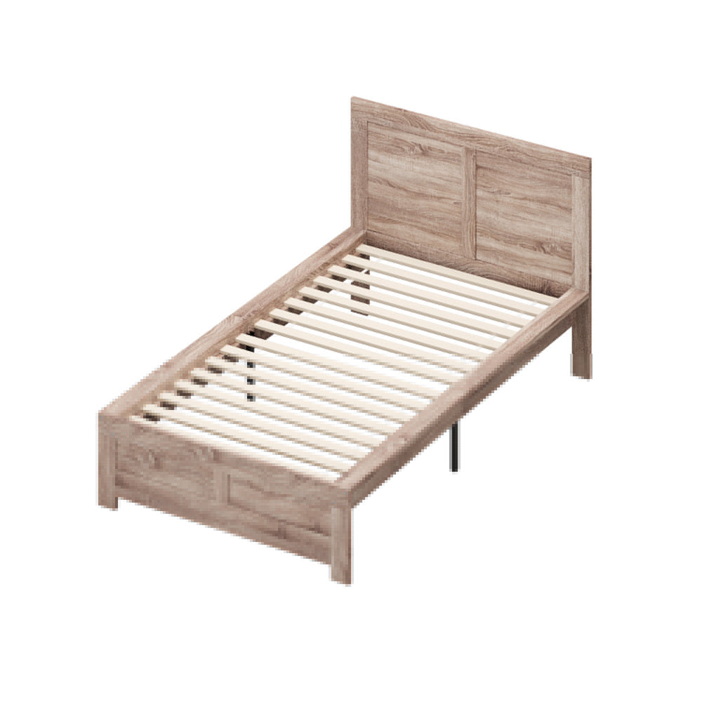 Wooden Bed Frame King Single Contemporary Light Oak