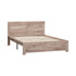 Wooden Bed Frame Queen Size Contemporary Light Oak