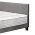 Bed Frame Double Size Wooden Platform Beds with Mattress Grey