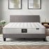 Bed Frame Double Size Wooden Platform Beds with Mattress Grey