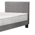 Bed Frame King Size Wooden Platform Beds with Mattress Grey