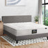 Bed Frame Queen Size Wooden Platform Beds with Mattress Grey