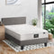 Bed Frame Single Size Wooden Platform Beds with Mattress Grey