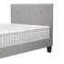 Bed Frame Single Size Wooden Platform Beds with Mattress Grey