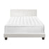 Bed Frame Double Size Wooden Beds with Mattress White