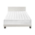 Bed Frame King Size Wooden Platform Beds with Mattress White