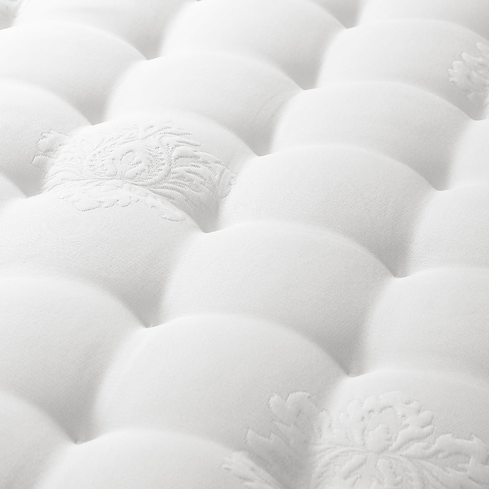 Bed Frame Single Size Wooden Beds with Mattress White