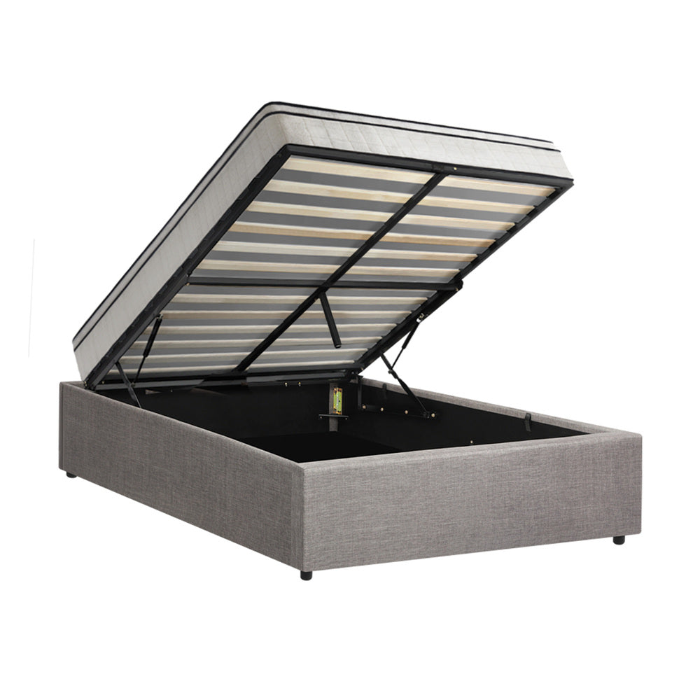 Oikiture Bed Frame King Single Size Storage Platform with Mattress
