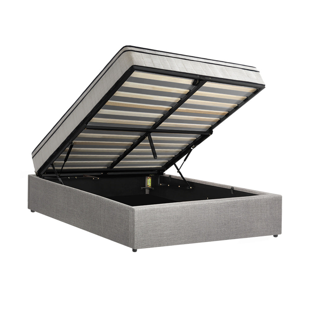Bed Frame Queen Size Storage Platform with Mattress