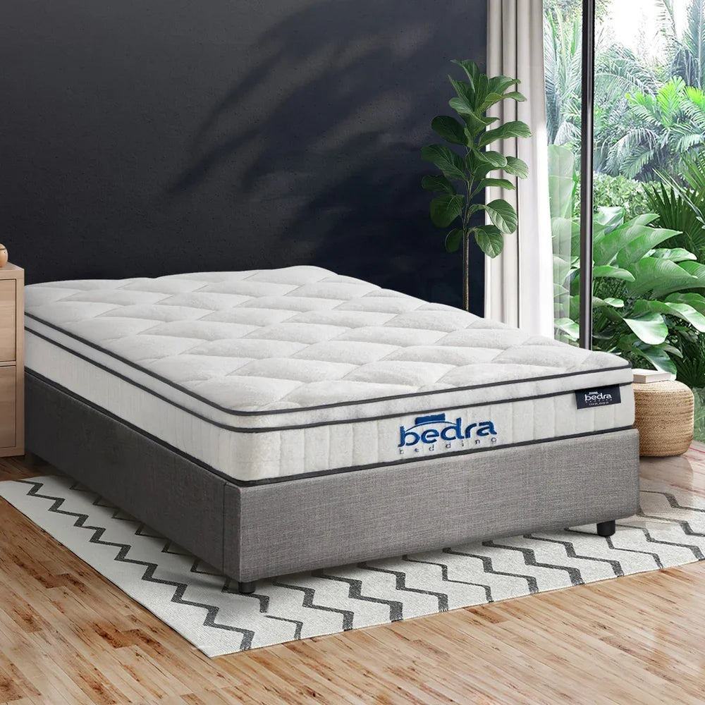 Oikiture Bed Frame Single Size Storage Platform with Mattress