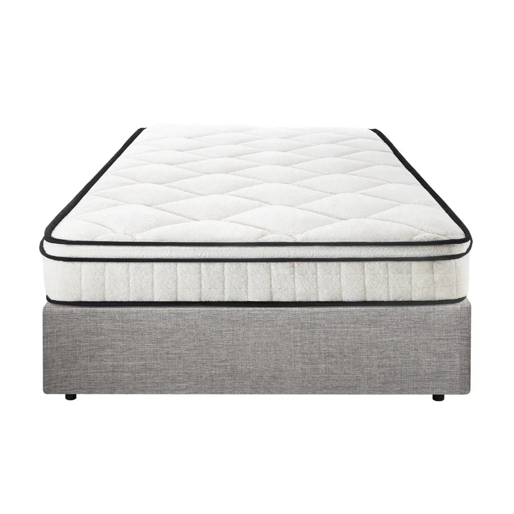 Oikiture Bed Frame Single Size Storage Platform with Mattress