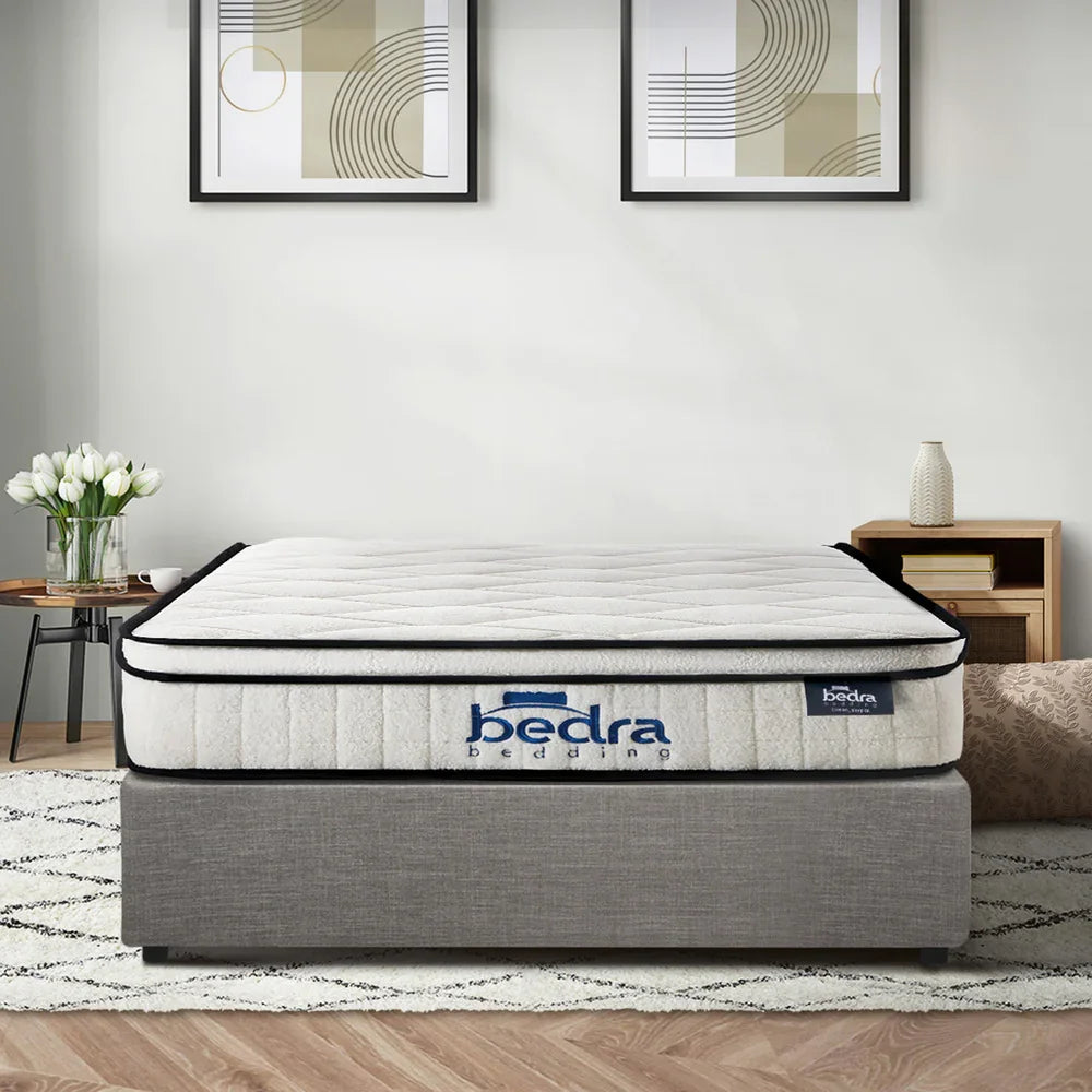 Oikiture Bed Frame Single Size Storage Platform with Mattress