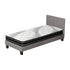 Bed Frame with King Single Size Mattress Set Grey Fabric
