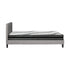 Bed Frame with King Single Size Mattress Set Grey Fabric