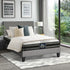 Bed Frame with King Single Size Mattress Set Grey Fabric
