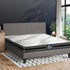 Bed Frame with Queen Size Mattress Set Grey Fabric