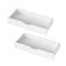 2x Storage Drawers Timber Trundle White