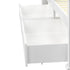 2x Storage Drawers Timber Trundle White