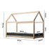 Kids Bed Frame With Single Mattress Set House Style Wooden