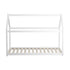 Wooden Bed Frame Single House Style White