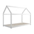 Wooden Bed Frame Single House Style White