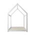 Wooden Bed Frame Single House Style White