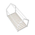 Wooden Bed Frame Single House Style White