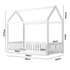 Bed Frame Kids Wooden Single House Style