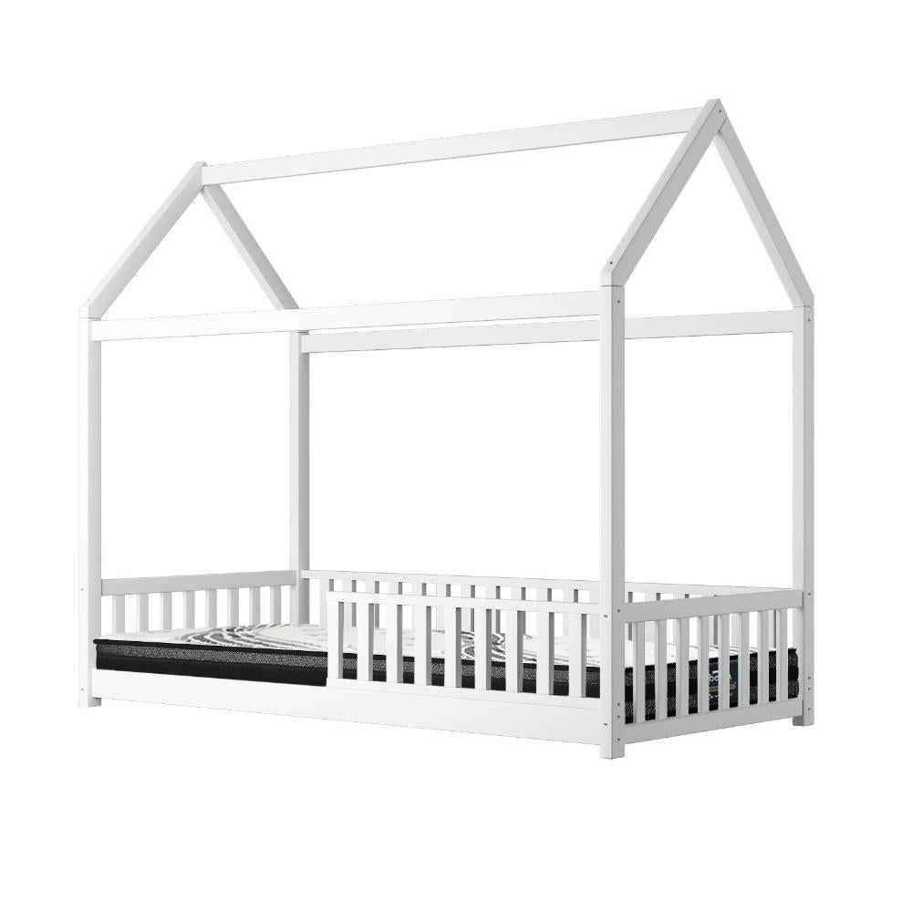 Kids Bed Frame With Single Mattress House Frame White