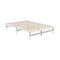 Double Wooden Bed Frame Solid Pine Timber White