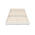 Double Wooden Bed Frame Solid Pine Timber White