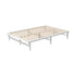 Double Wooden Bed Frame Solid Pine Timber White