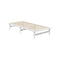 Wooden Bed Frame Pine Timber King Single Size White