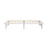 Wooden Bed Frame Pine Timber King Single Size White