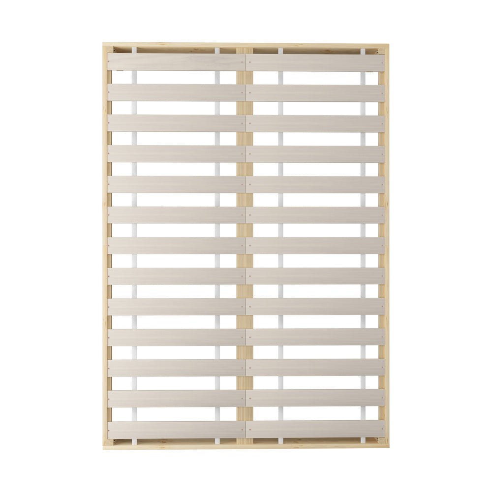 Bed Frame Queen Size Pine Wood Bed Base