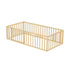 2-in-1 Kids Bed Frame Single Toddler Play Guard Fence Wood