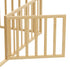 2-in-1 Kids Bed Frame Single Toddler Play Guard Fence Wood