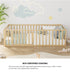 2-in-1 Kids Bed Frame Single Toddler Play Guard Fence Wood