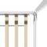 Oikiture Kids Wooden Bed Frame House Base with Fence Double White