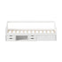 Oikiture Single Kids Bed Frame with Trundle Storage Drawers Timber White