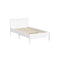 Scalloped Bed Wooden Kids Bed Frame Wood Timber Single White