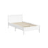 Scalloped Bed Wooden Kids Bed Frame Timber King Single White
