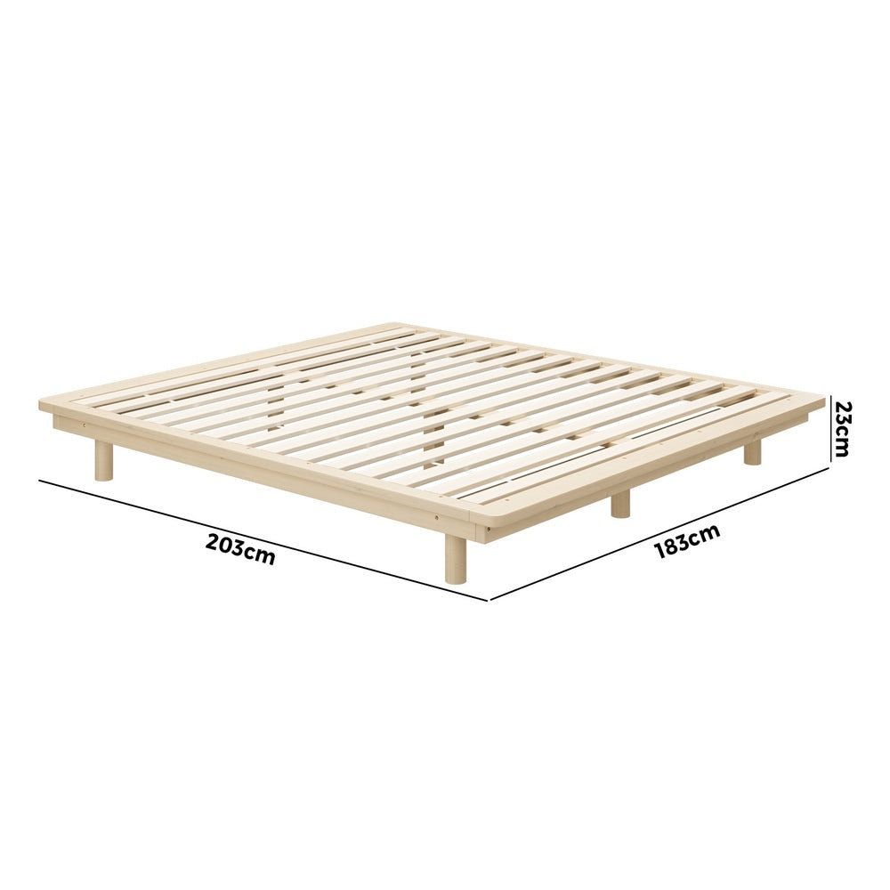 Bed Frame King Size Wooden Bed Base Timber Platform