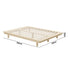 Bed Frame Queen Size Wooden Bed Base Timber Platform